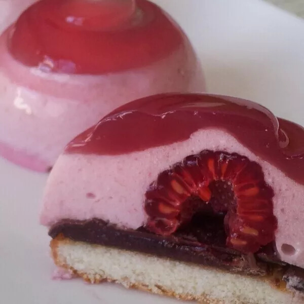 Pim's sur Mousse de Framboises