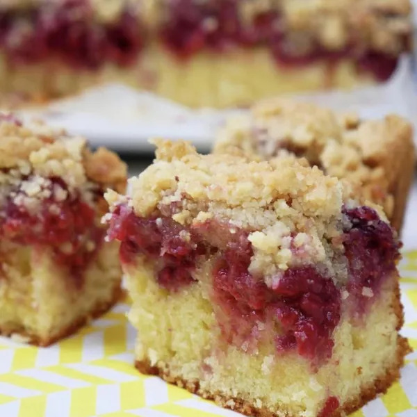 Crumb cake framboise 