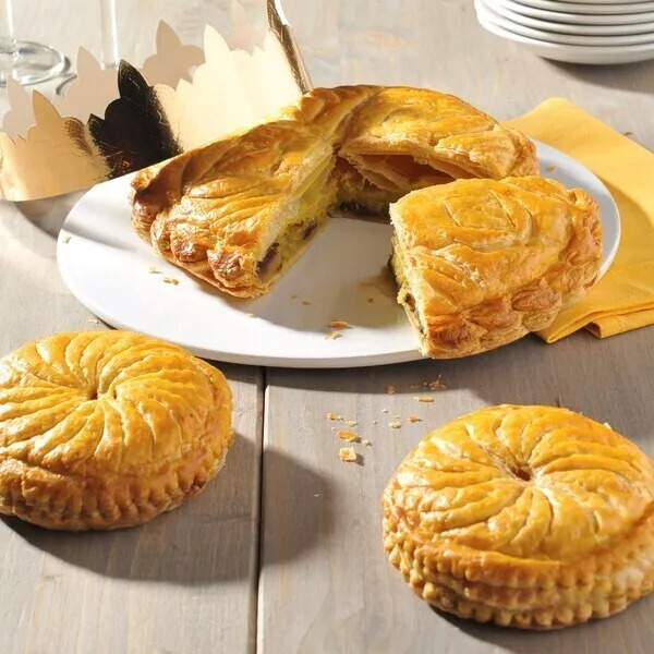 Galette des rois pistache, pépites de chocolat