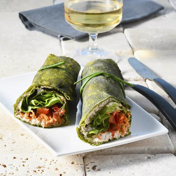 Wraps à la spiruline