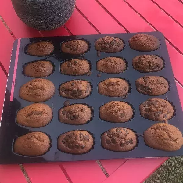 Madeleines chocolat au lait & pépites 