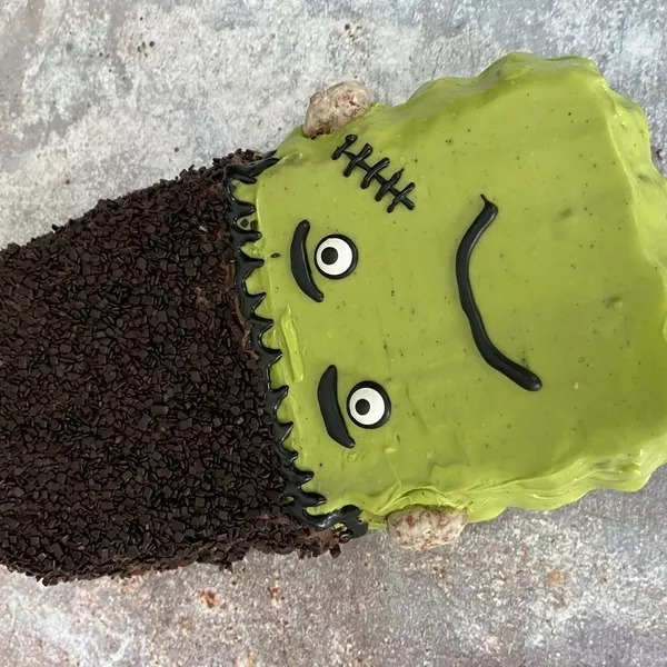 Fondant au chocolat Frankenstein 