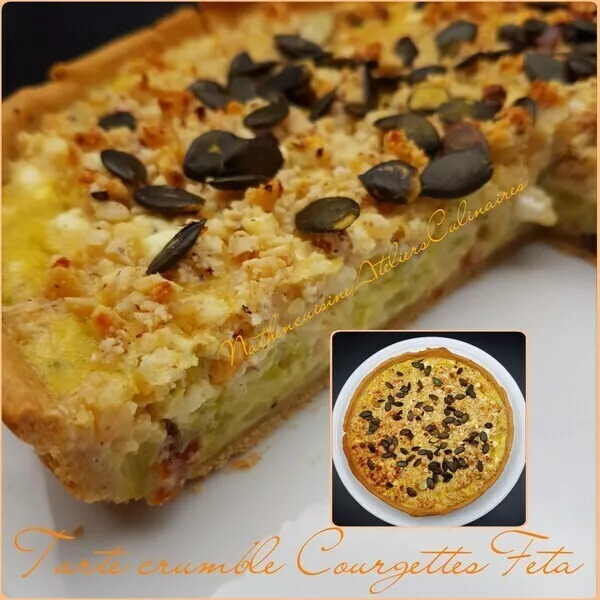 Tarte crumble Courgettes-Feta de Nathencuisine