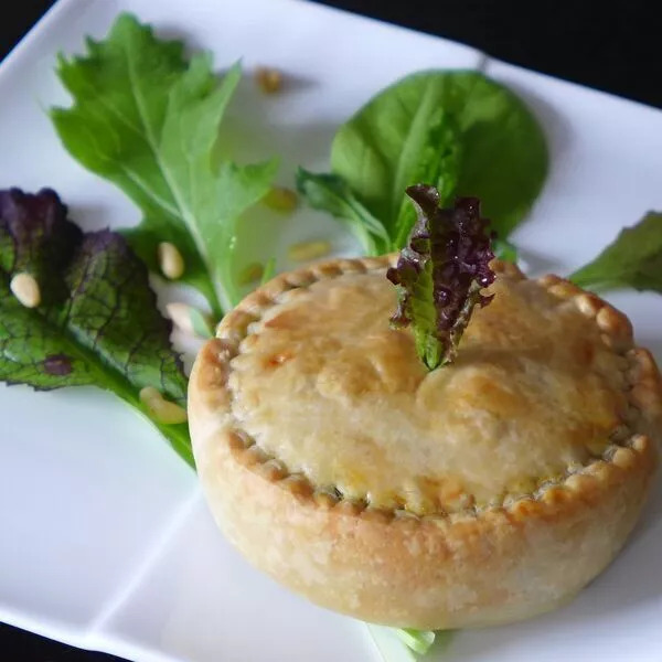 Petites tourtes aux épinards frais et feta