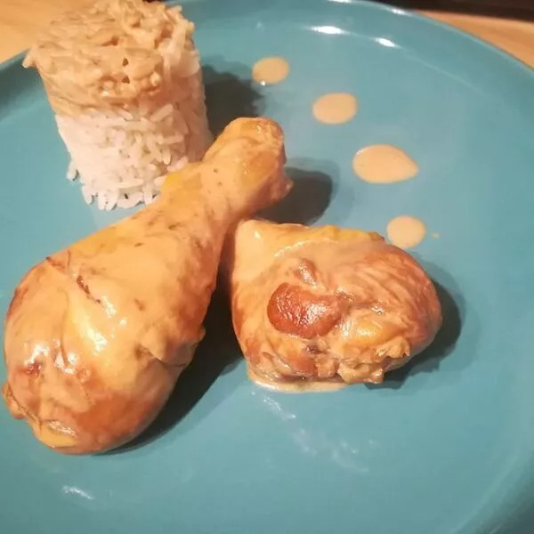 Pilons de poulet au lait de coco avec le Tornado MA 43