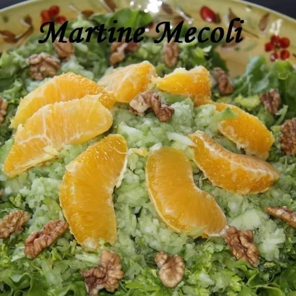 Salade de céleri, noix, concombre et oranges sans cook'in