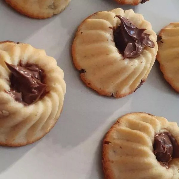 Biscuit tigré à la pâte à tartiner