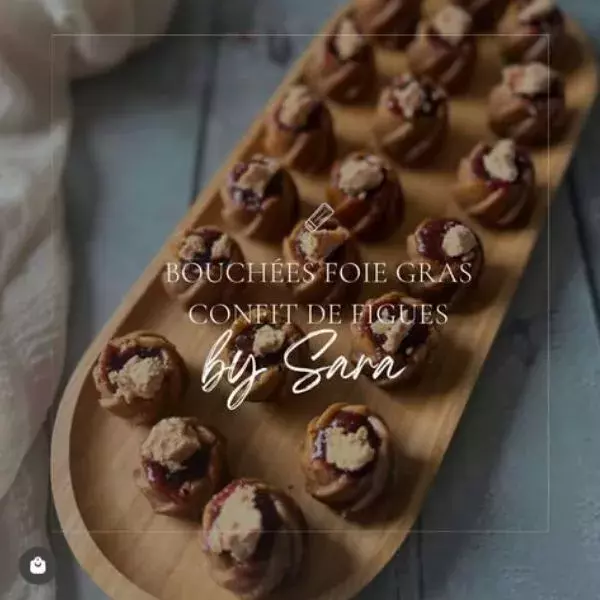 Bouchées pain d'épices foie gras