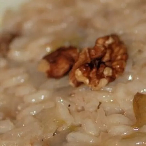 Risotto endives et noix