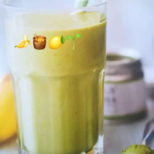 Smoothie banane, citron, thé vert, et miel avec i-cookin et Be Save BS 6