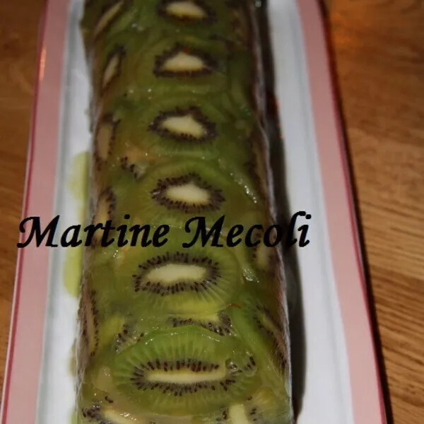 Terrine de pommes en robe de kiwis sans cook'in