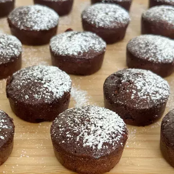 Mini-muffins chocolat / courgettes - Chez Nanou