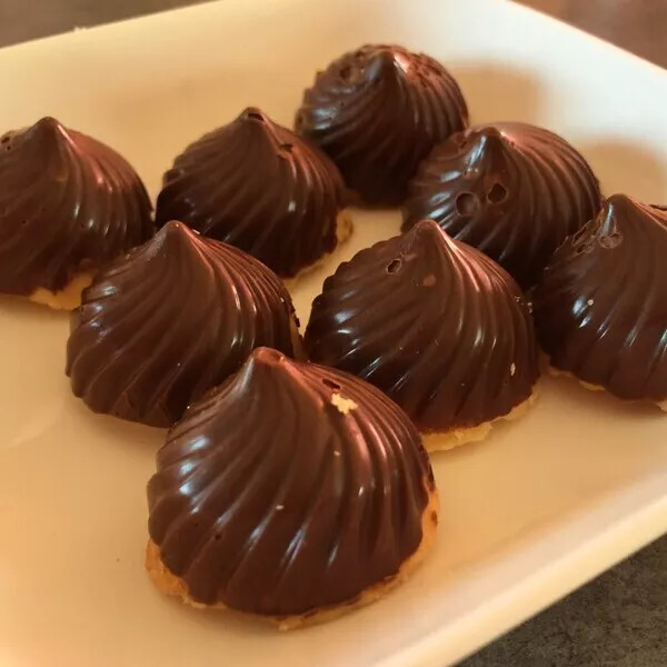 Tourbillon de Bouchées sablées chocolatée 