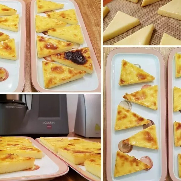 Flan pâtissier michalak triangles pour utiliser 6 jaunes d'oeufs