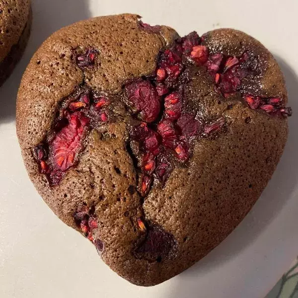 Cœurs fondants choco framboise 