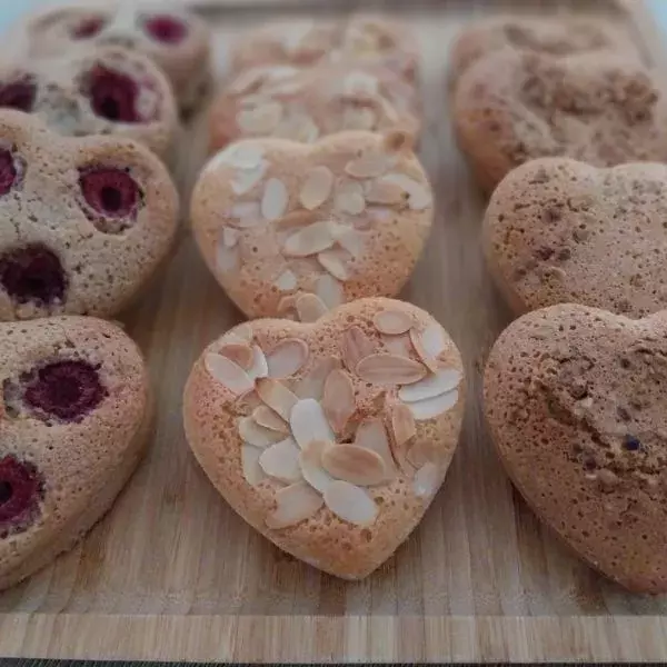 Cœurs aux amandes façon financiers