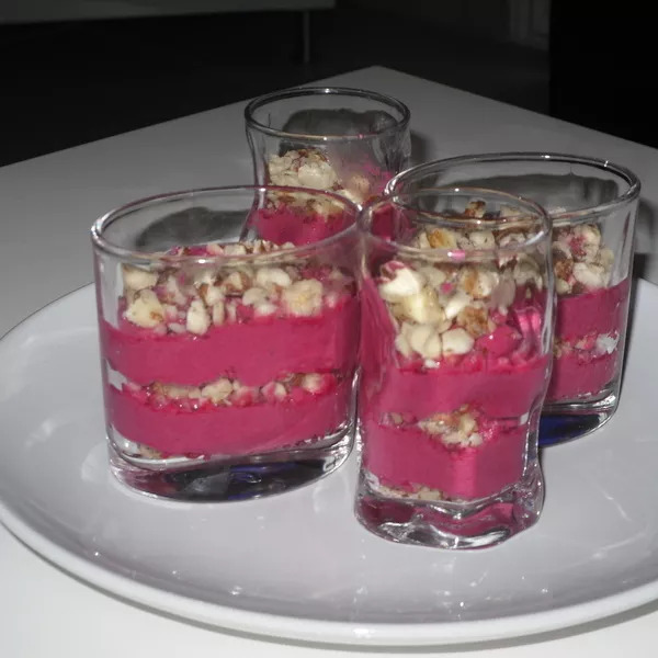 Mousse de Betterave Croquante en Verrines