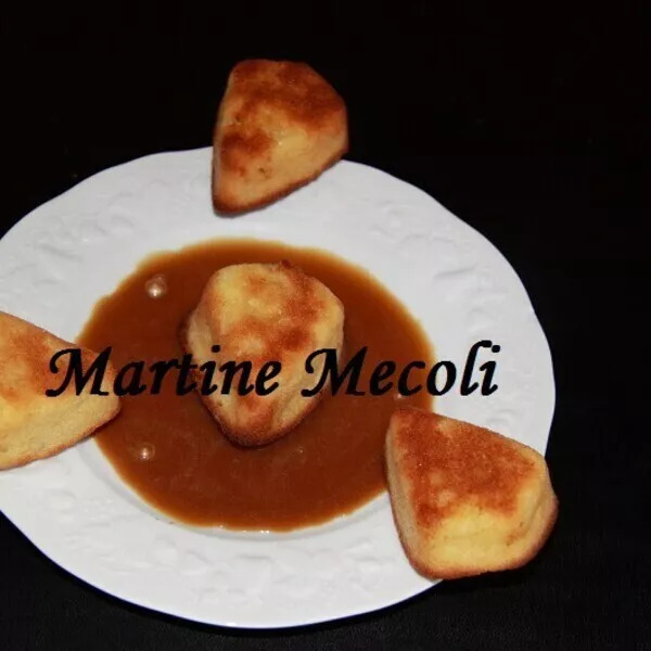 Petites bouchées à la poire et leur sauce au caramel 