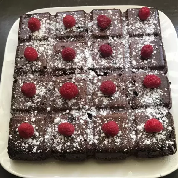 Moelleux chocolat framboise 