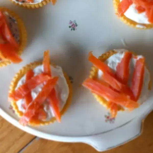 Tartelettes de fêtes au saumon