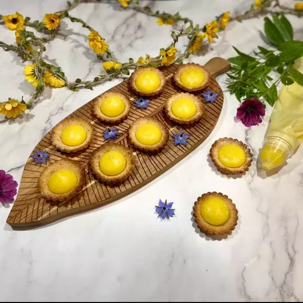 Tartelettes au citron, sans gluten, sans sucre