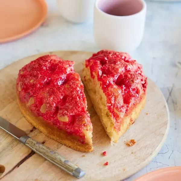 Brioche coeur aux pralines roses