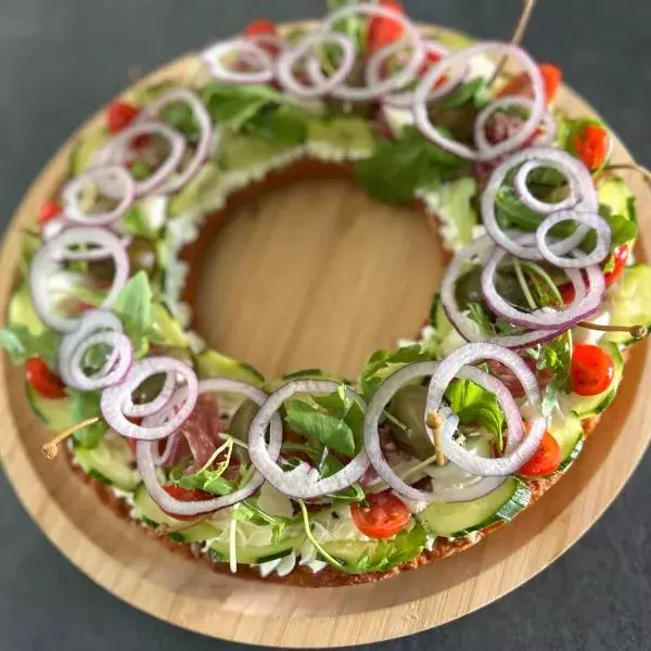 Tarte couronne apéro italienne
