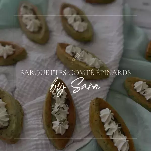 Barquettes comté épinards 