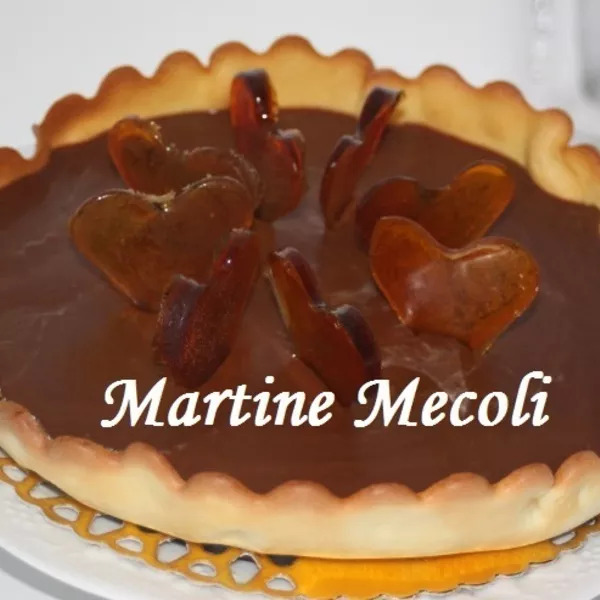 Tarte fine au chocolat et caramel  