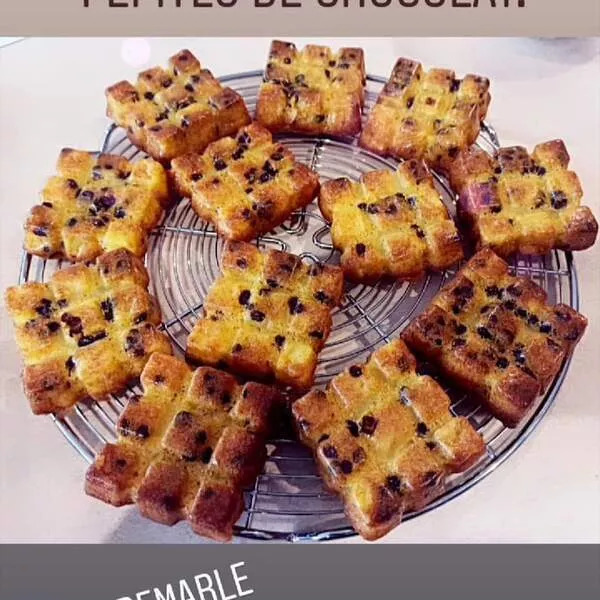 Crousti-moelleux pommes vanille et pépites de chocolat