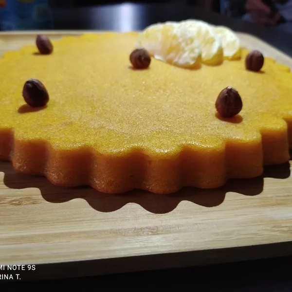 Gâteau fondant au potimarron et à la noisette (sans gluten et sans lactose)