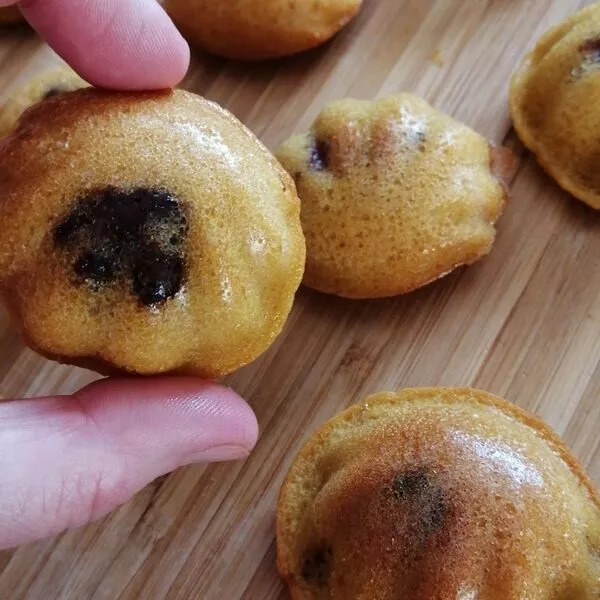 Coquilles fourrées au Nutella (ou framboise) 