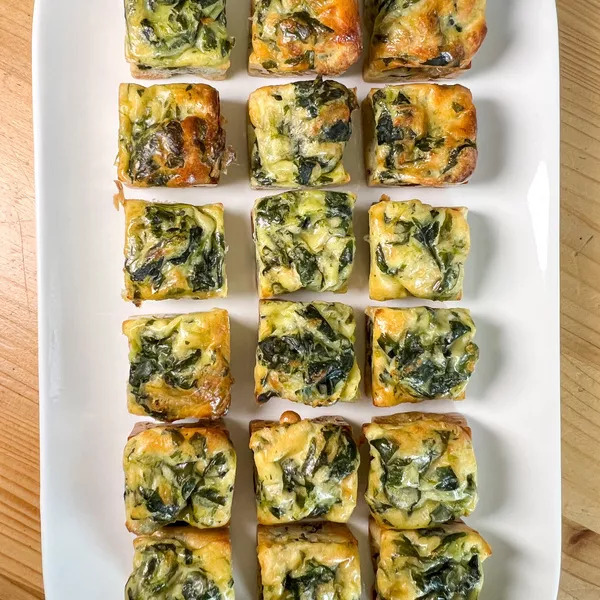 Mini quiches sans pâte aux épinards 