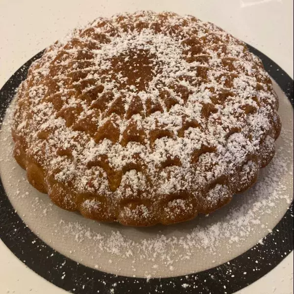 Gâteau moelleux pommes caramel