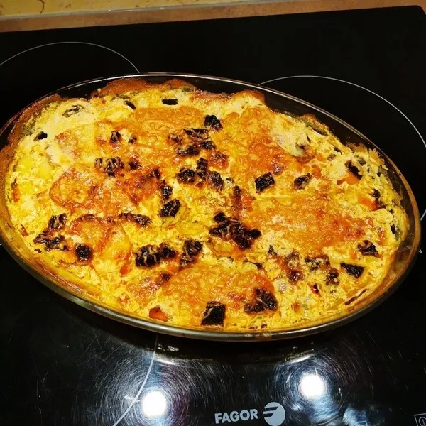 Gratin de pomme de terre-chorizo