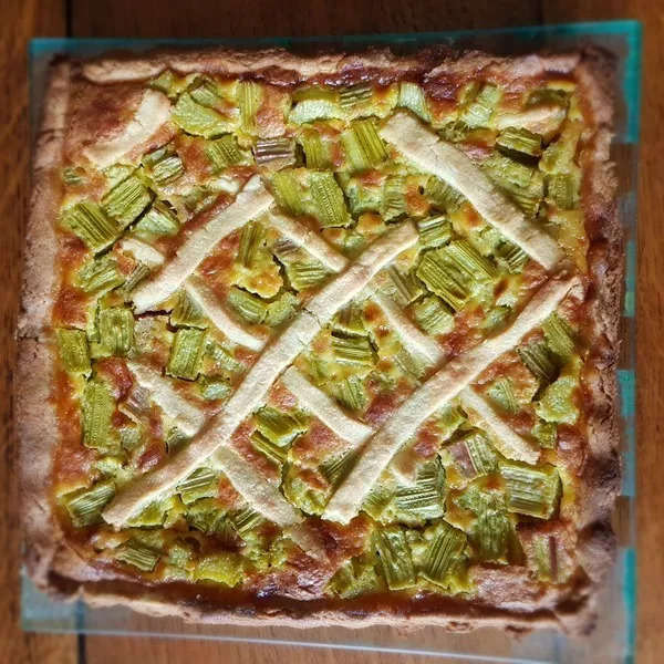 Tarte à la rhubarbe (un délice)