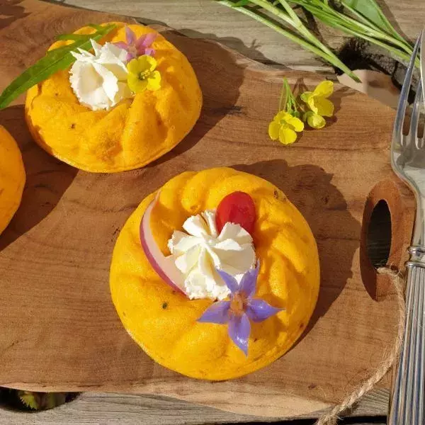 Flans de carottes en couronnes