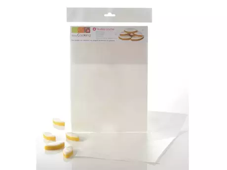 Lot de 6 feuilles en azyme lisses