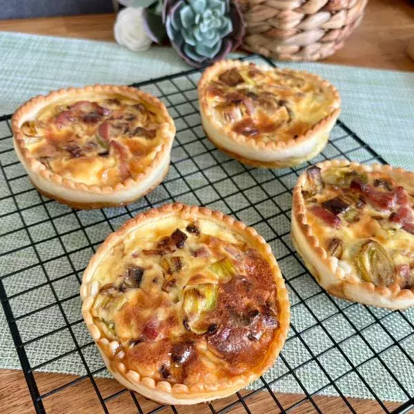 Tartelettes aux poireaux