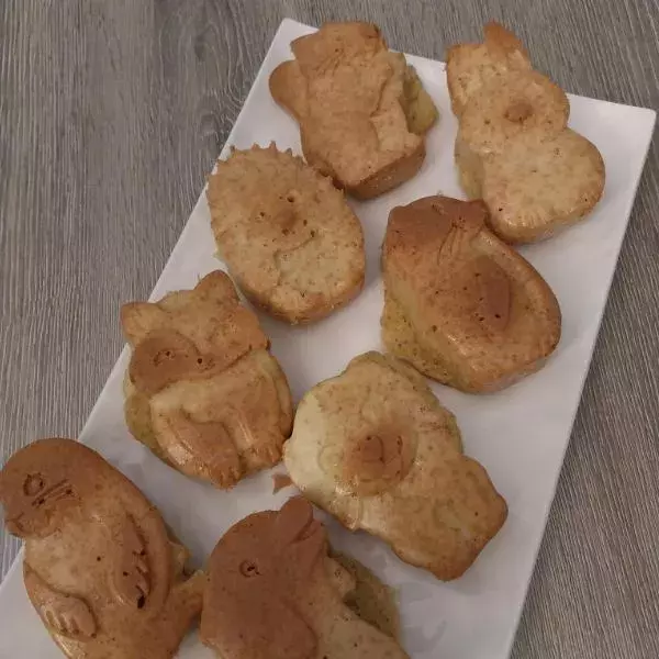 Mes petits cakes animaux vanille