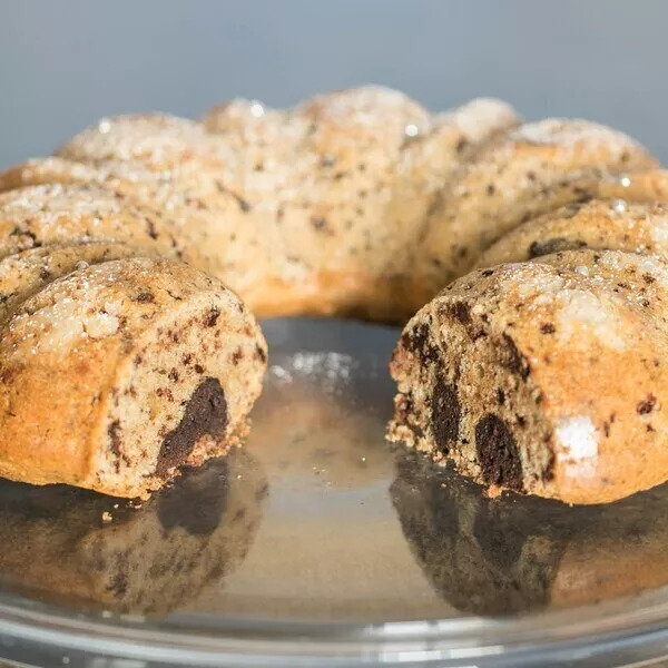 Cake marbré noisettine-choco de P. Conticini