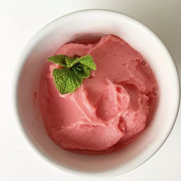 Glace à la fraise 