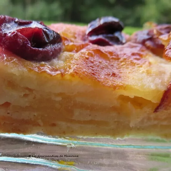 Clafoutis pomme-raisin à IG bas