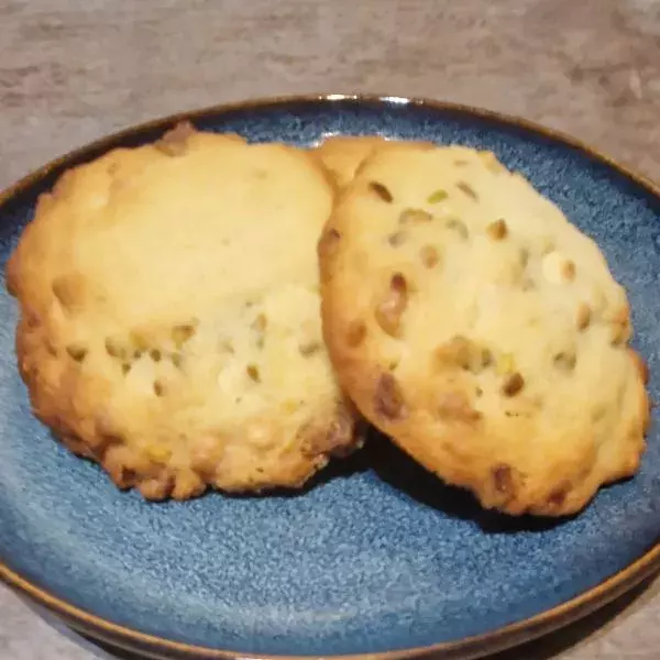 Cookies Pépites de Chocolat blanc et éclats de pistache