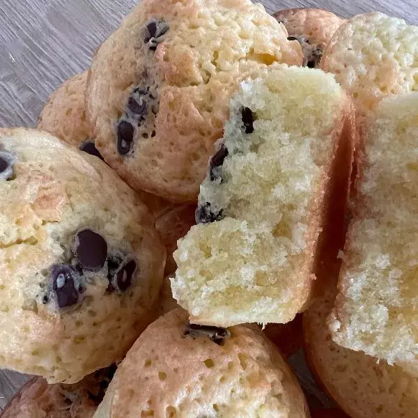 Mini-muffins amandes et chocolat - Rose Chez Nanou