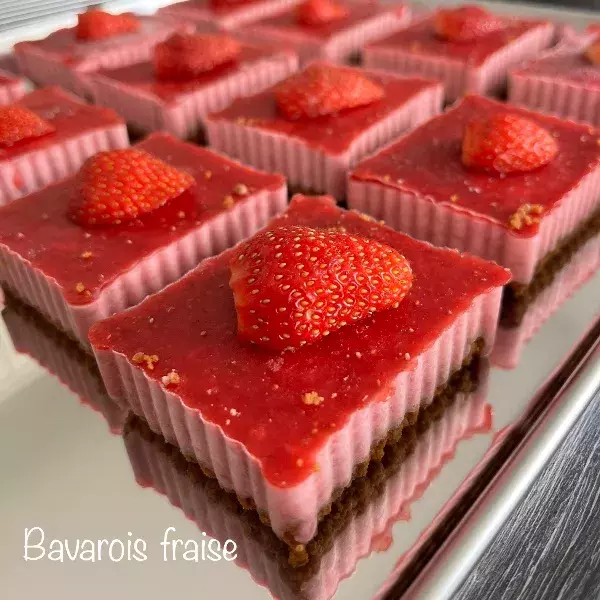 Bavarois à la fraise