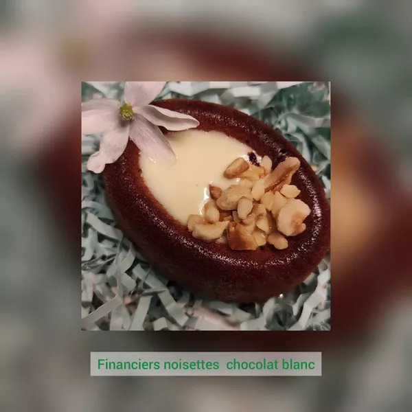 Savarin noisette cœur choco blanc