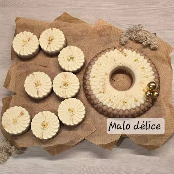 Entremets 3 chocolats anniversaire