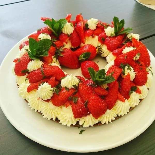 Tarte aux fraises sans cuisson