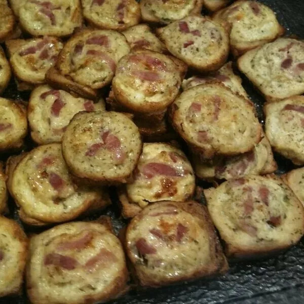 Mini croc' quiches saumon ou lardons